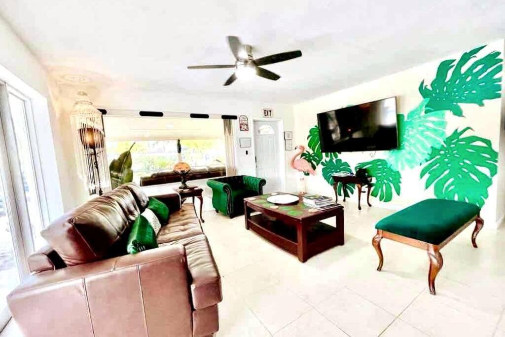 Jungle To Beach 4 R 3 Bedroom Family And Pet Heated Pool N Airport N Beach N Hard Rock Fort Lauderdale Exterior foto